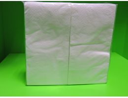 Салфетки бумажные 33х33 см двухслойные сложение 1/8 белая 50 шт/пач 30 пач/уп.